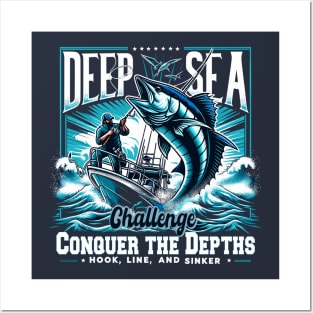 Conquer the Depths - Fishing Posters and Art